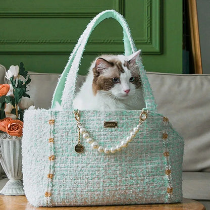 Chic Pet Carrier Tote for Style-Conscious Traveling Pets